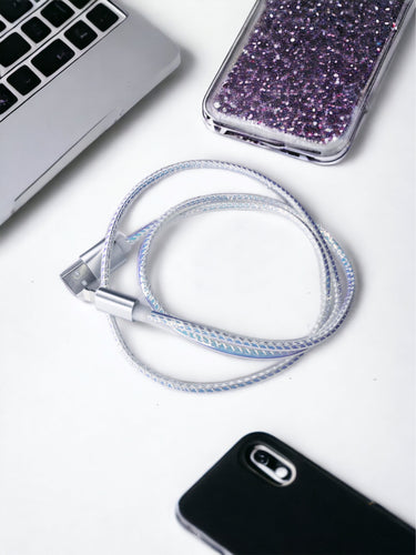Glitter holographic phone charger
