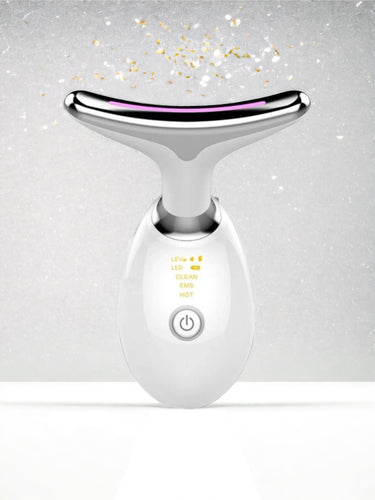 LED anti wrinkle light therapy face toning massager