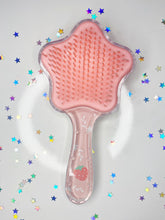 Cute Strawberry Rabbit Glitter Rattle Hairbrush